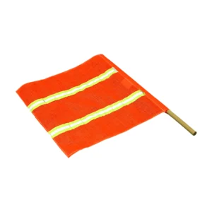 Mesh / Reflective Tape Safety Flag & Dowel