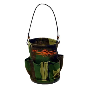 Miniature Tool Bucket W/ Pockets, Forest Camo