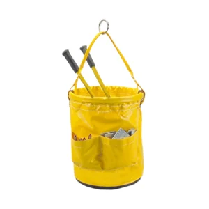 Tool Bucket, 12" x 15" Vinyl W/ Plastic Bottom & 2 O/S Pkts