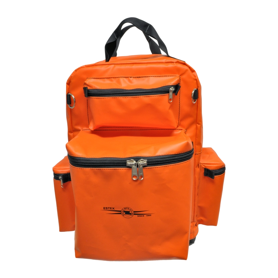 Heavy Duty Orange Vinyl Lineman's Backpack - Estex Manufacturing