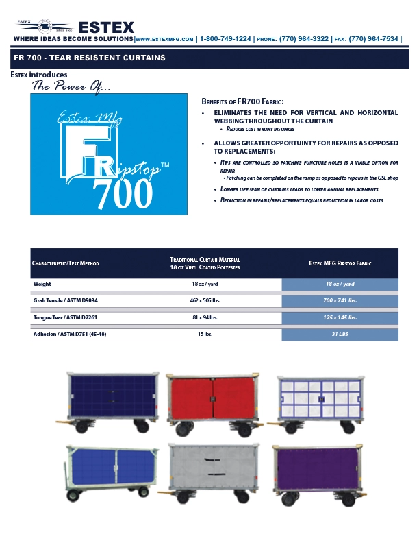 FR700 Ripstop Curtains Cover