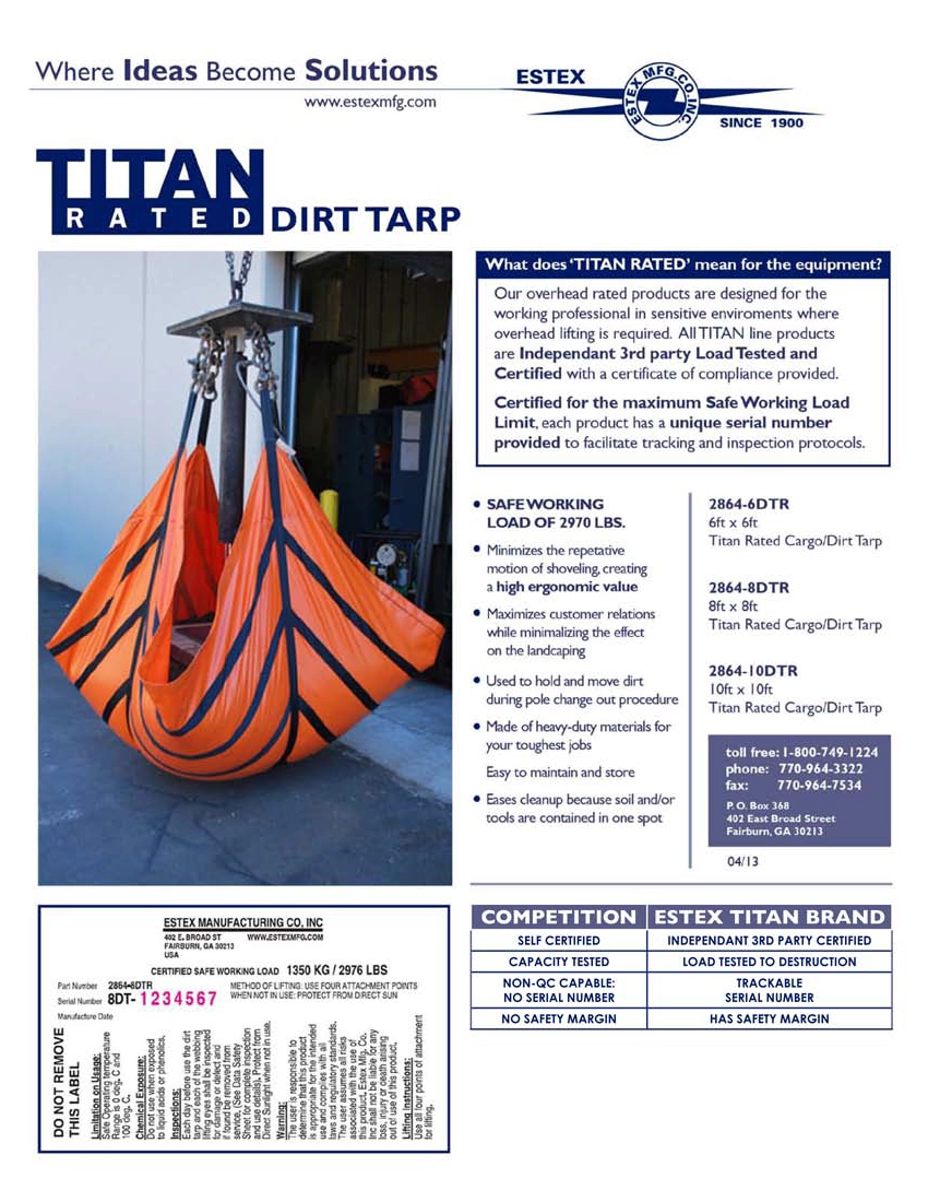 dirt tarp brochure Cover